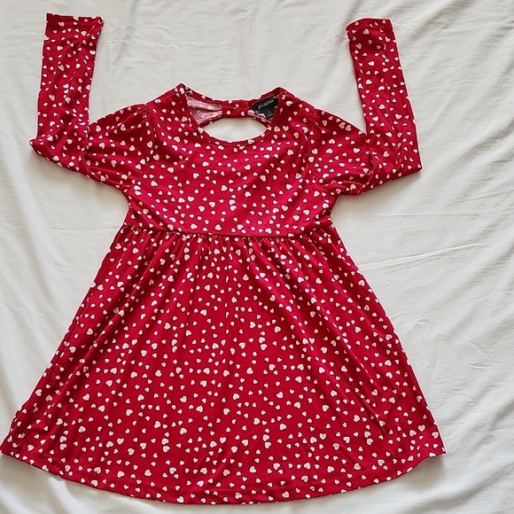 Charming Kids Casual Dress Set - Red and Blue - Picture 3 of 7